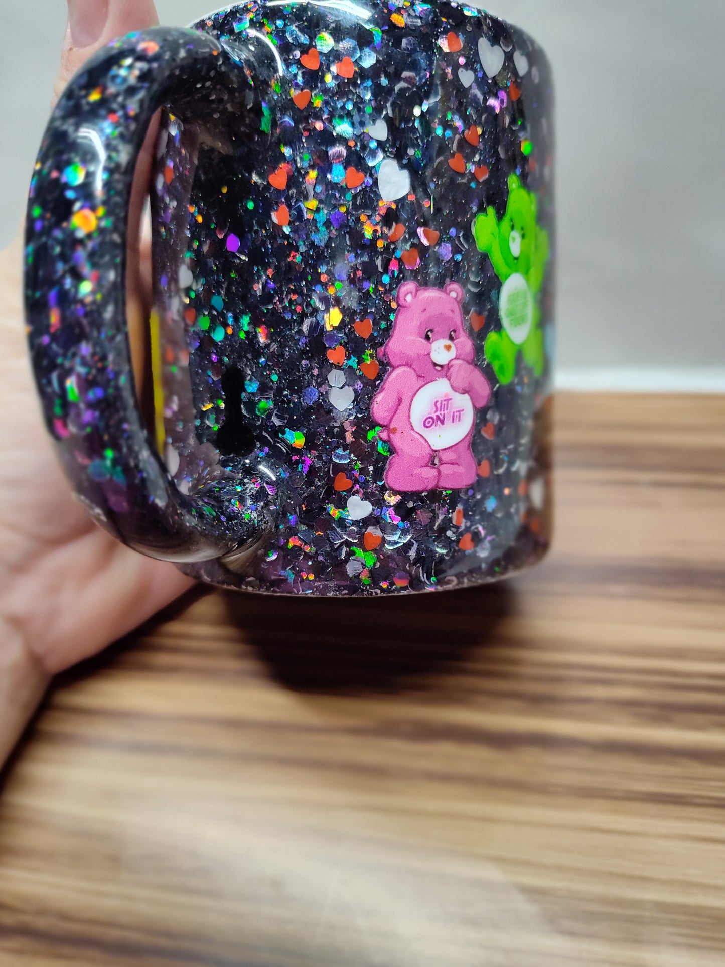 Custom made care bear coffee cup