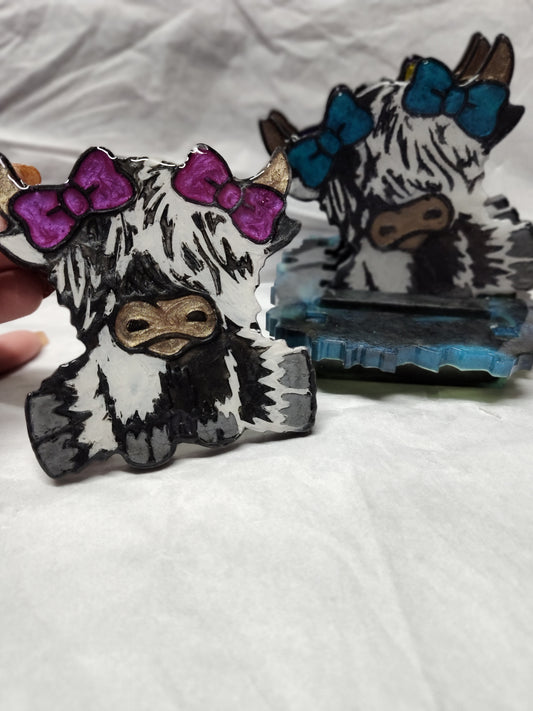 Custom coasters (set of 4 with holder)