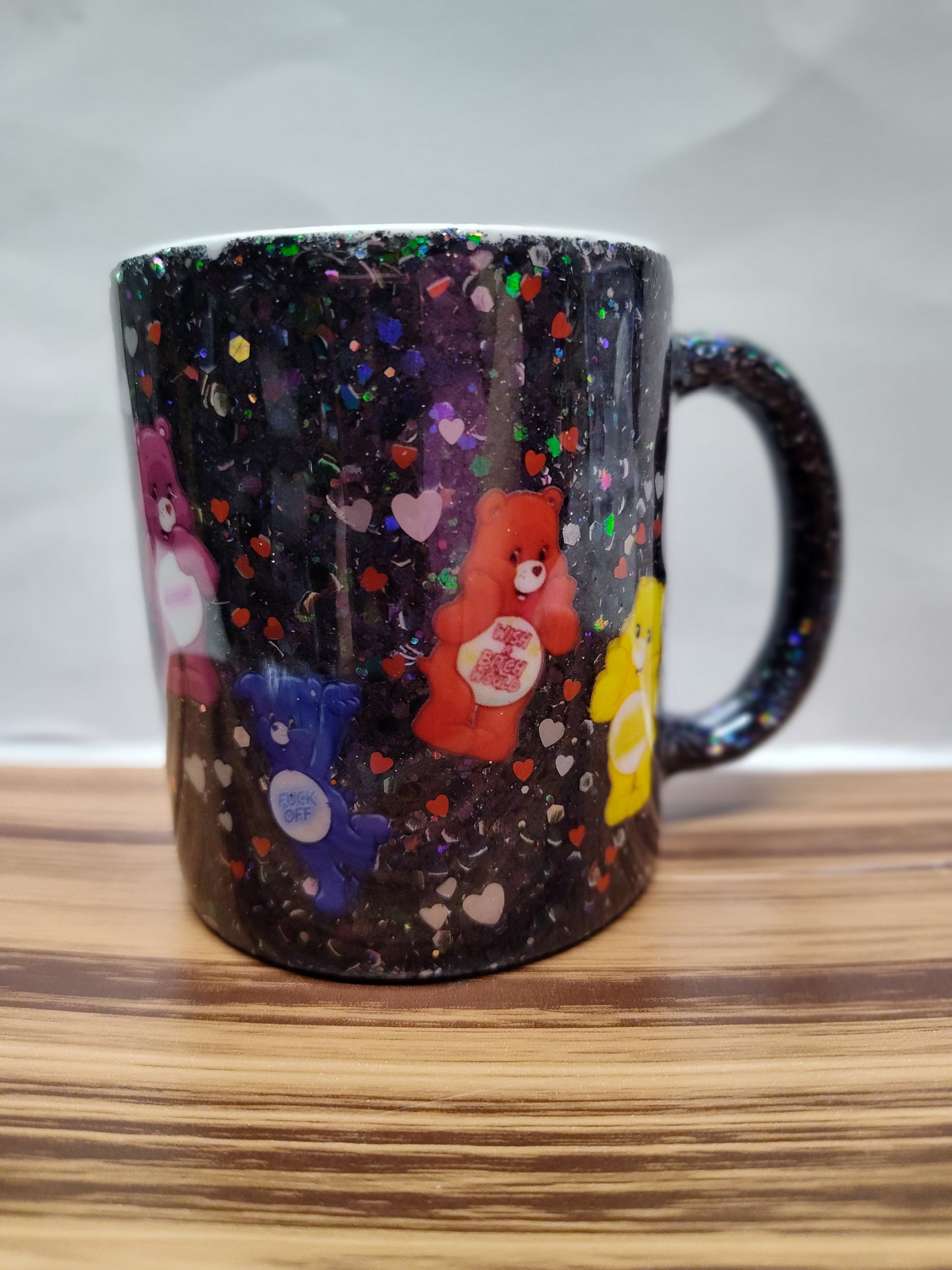 Custom made care bear coffee cup