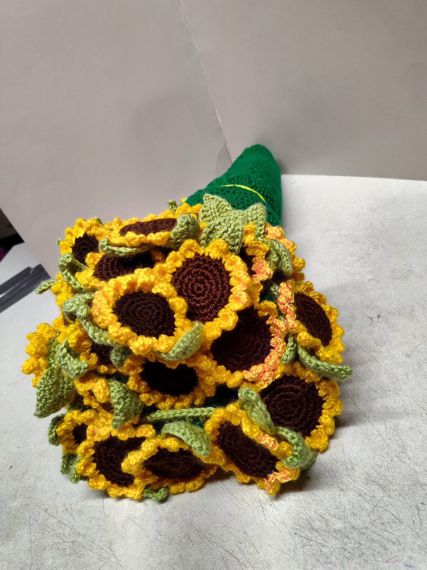 Crochet flower blanket