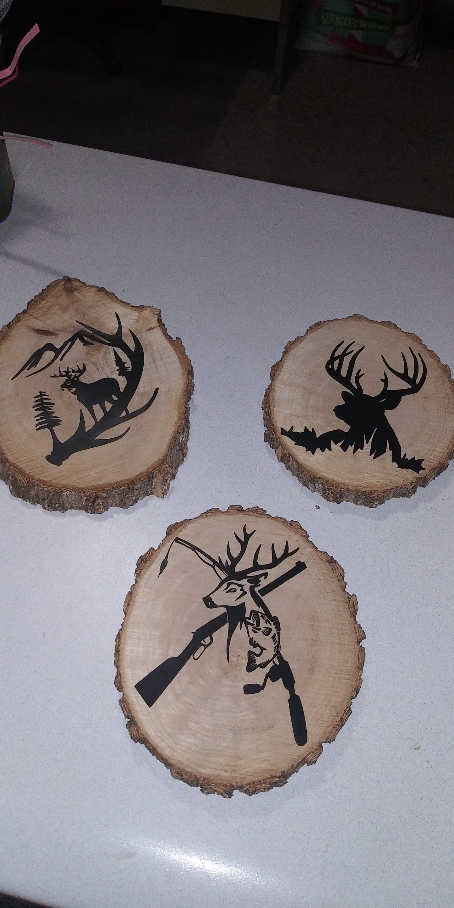 Wooden plaque (set of 2) 8"x9"