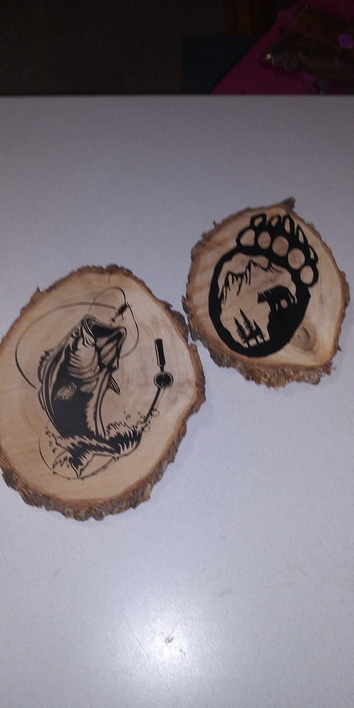 Wooden plaque (set of 2) 8"x9"